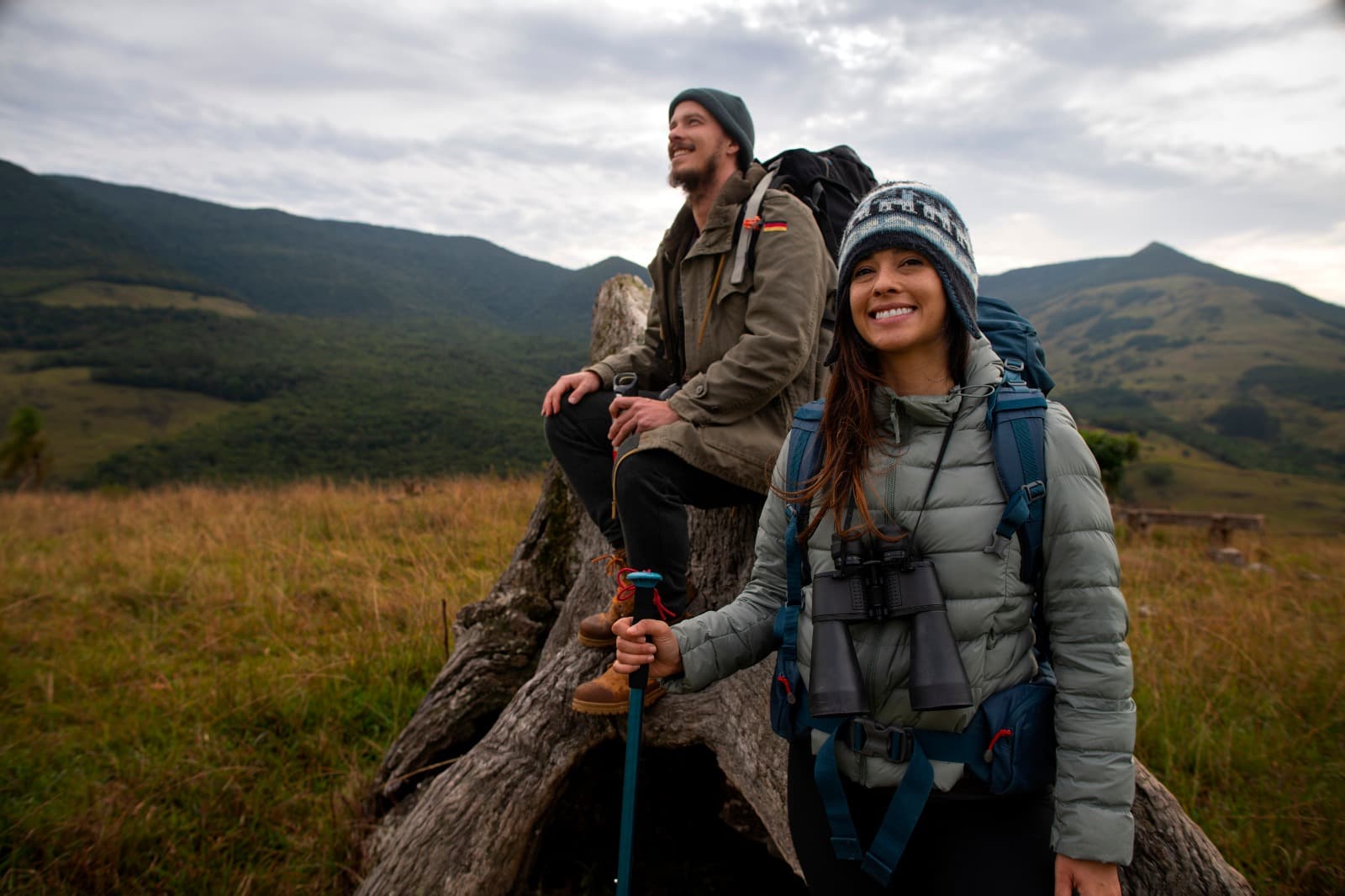 Trekkers in the Himalayas